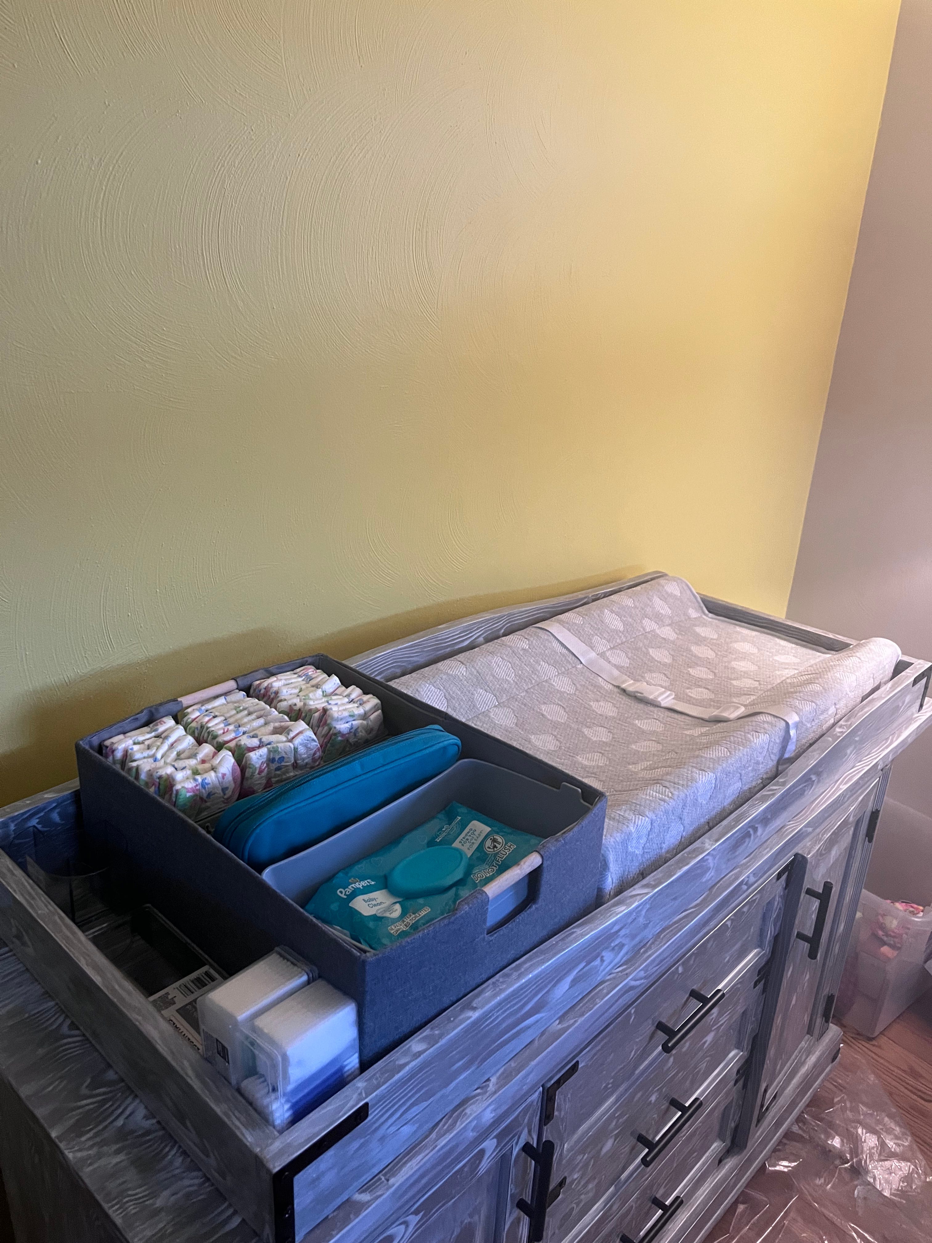 Dry sink changing table sale