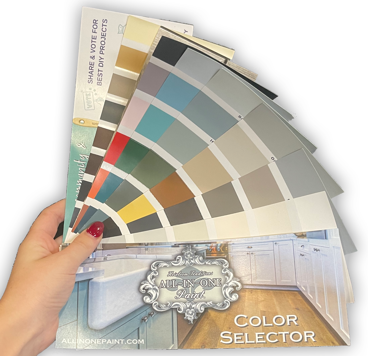 Color Card Fan Deck, Heirloom Traditions All-In-One Paint